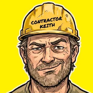 ContractorKeith — cartoon portrait in a yellow hard hat